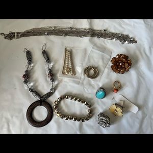 Assorted costume jewelry